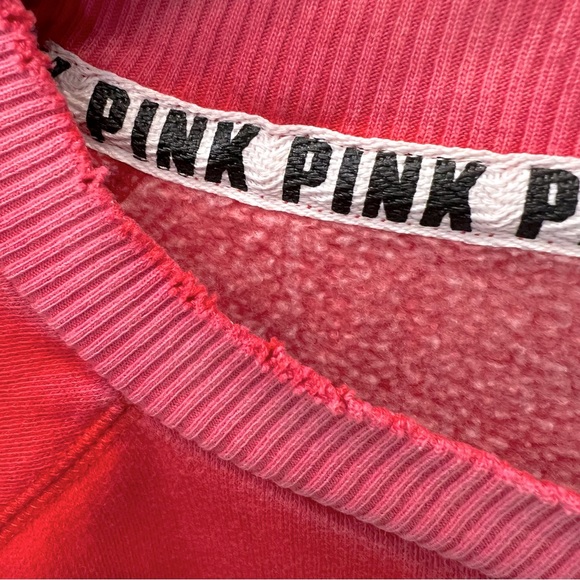 PINK Victoria’s Secret Red Varsity Crewneck Sweatshirt - Picture 6 of 10